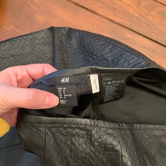 Faux Leather Skirt - Picture 4 of 4